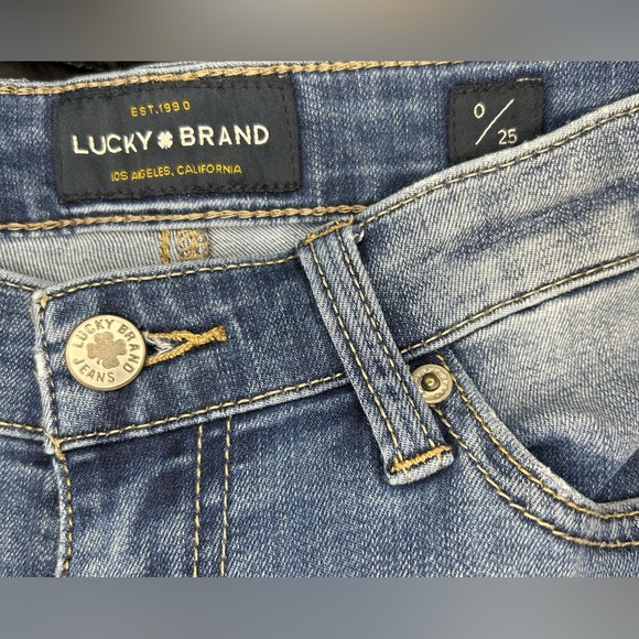 Lucky brand AVA skinny distressed denim size 0/25 - Picture 3 of 4